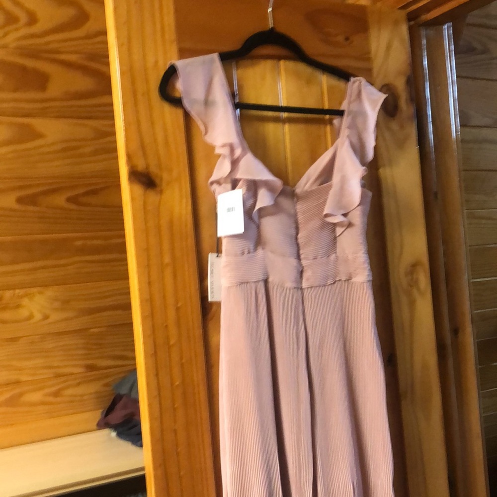Dusty mauve elegant but fun jumpsuit - Picture 5 of 7